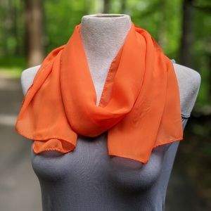 🧡 Silky Orange Scarf #hundredsofscarves
